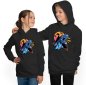 Preview: Hooded Sweatshirt Hoodie Kids - Neon T-Rex i98